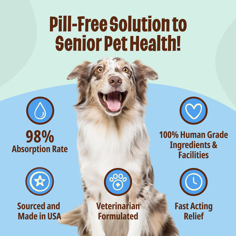 Licks Joint & Heart Support - Mobility, Joint Comfort & Heart Health Support for Dogs - MSM, Omega-3 & Vitamin E - Pill-Free Gel Packets - Chicken Flavor - 10 Packets 10-use