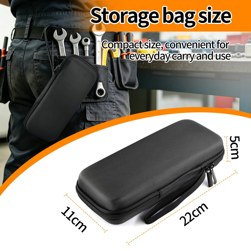 EVA Hard Shell Storage Bag Carrying Case for Fluke F301/F302+/F303/F305/362 Multimeter Testers Case Bag (Black) Black