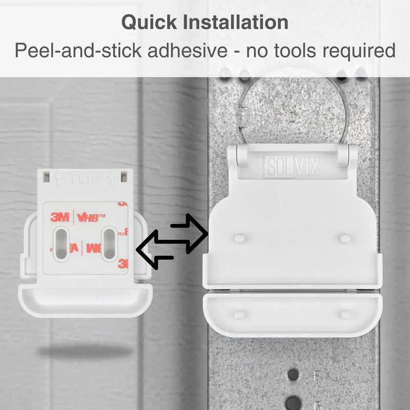 Garage Door Bracket for Ring Alarm Contact Sensors (2nd Gen) - Sensor Not Included - Easy Installation Garage Door Security Accessory (1 Pack) 1