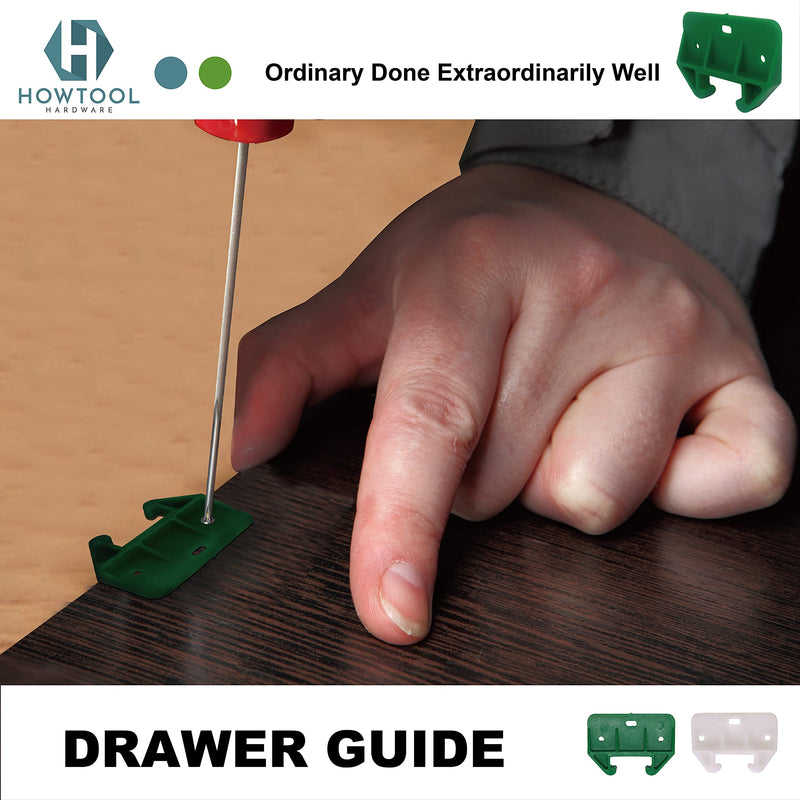 Drawer Guides L-Angle Drawer Guides with Screws, 8 Pack | HOWTOOL