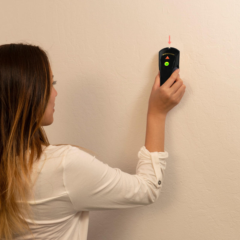 Zircon StudSensor Basic SL Wall Stud Finder – Edge Detection for Wood and Metal Studs Behind Drywall, LED Edge Alerts and SpotLite Beam for DIY Picture, Shelf and TV Mounting