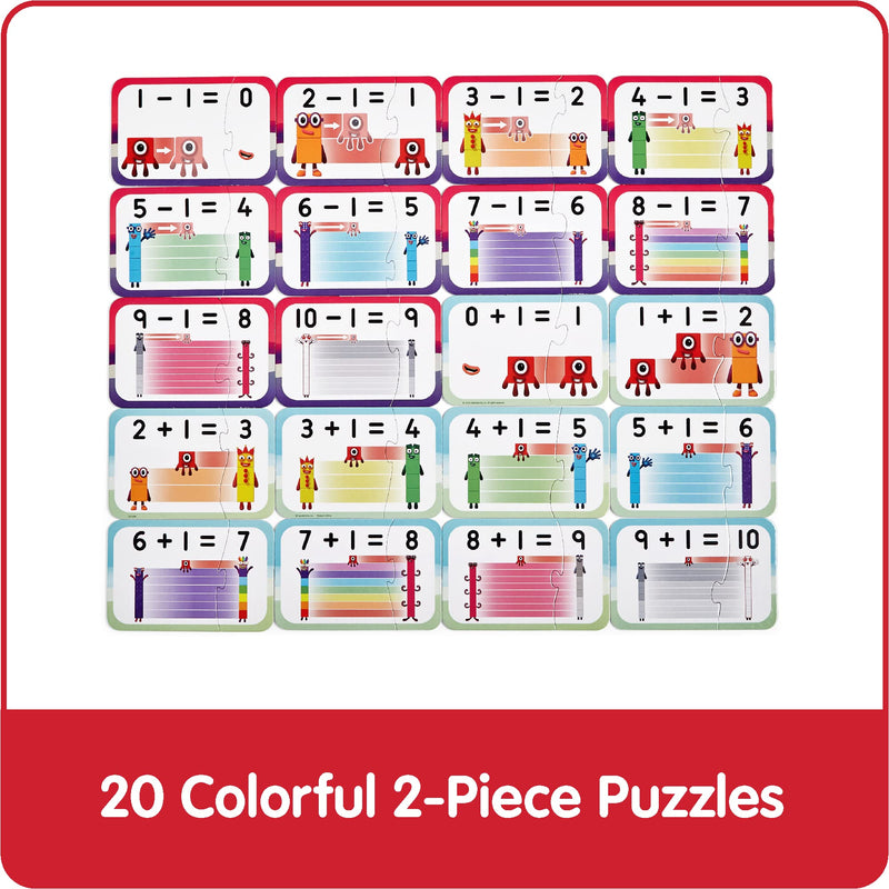 hand2mind Numberblocks Adding and Subtracting Puzzle Set, Addition and Subtraction Games, Number Puzzle, Matching Game, Preschool Math Toys, Toddler Educational Toys, Stocking Stuffers for Kids 3-5