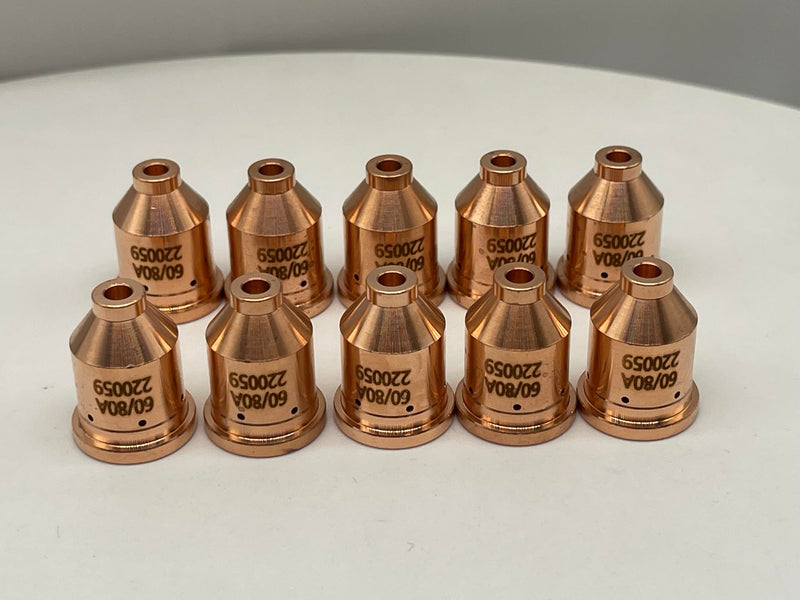 10Pcs 220059 Nozzle Tip for Hypertherm PMX 1000 1250 1650 Plasma Cutting Torch Consumables