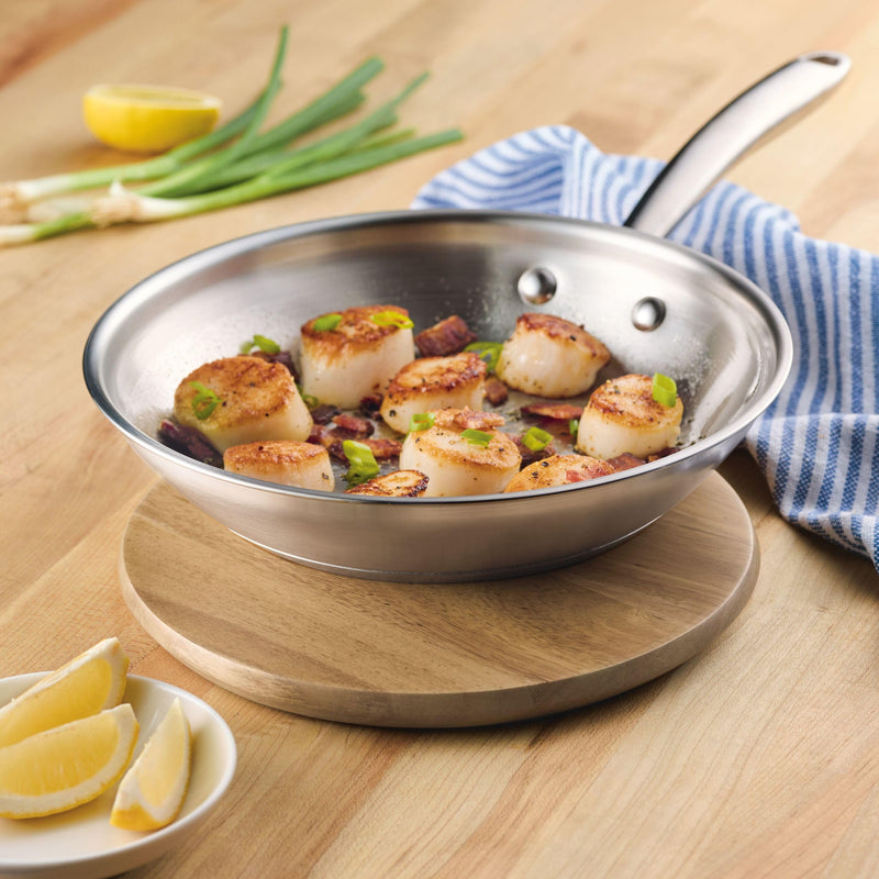 Rachael Ray Pantryware Magnetic Acacia Trivet with Silicone Feet, 9 Inch - Brown