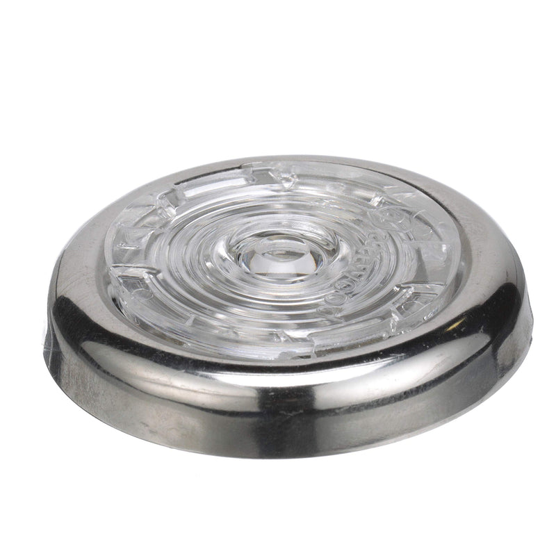 attwood 6342SS7 Stainless Steel Interior and Exterior 1.5-Inch Round LED Courtesy Light, White