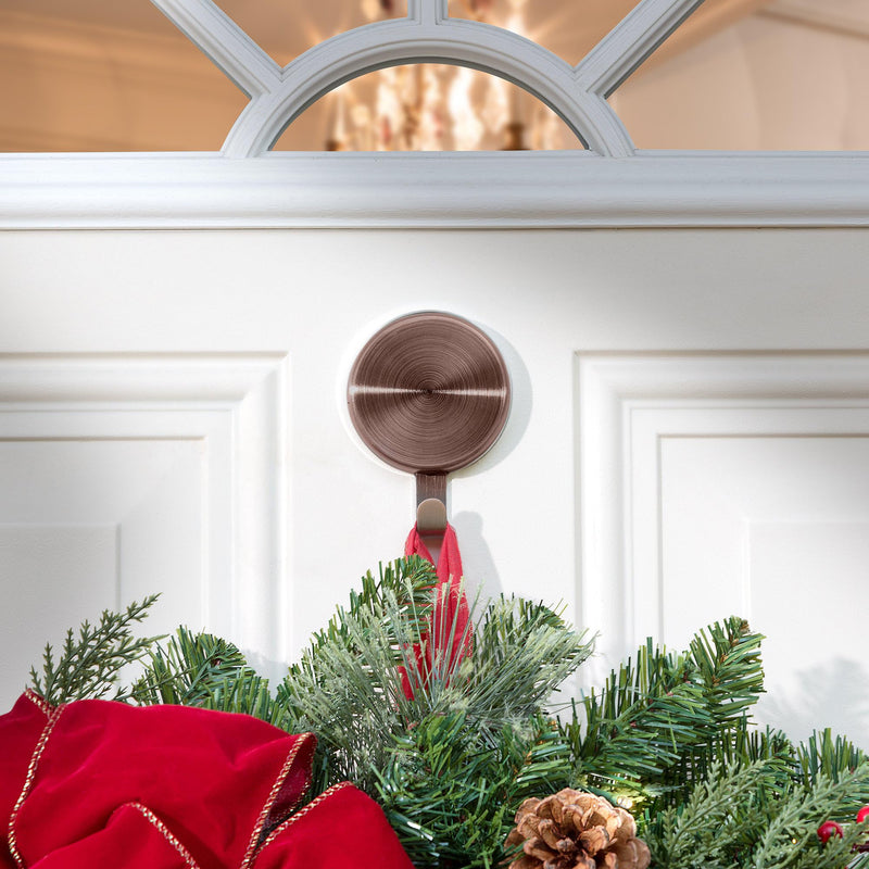 Haute Decor Attract®Magnetic Wreath Hanger (Oil-Rubbed Bronze, 1-Pack) — Magnetic Wreath Hanger for Metal Doors or Surfaces Oil Rubbed Bronze