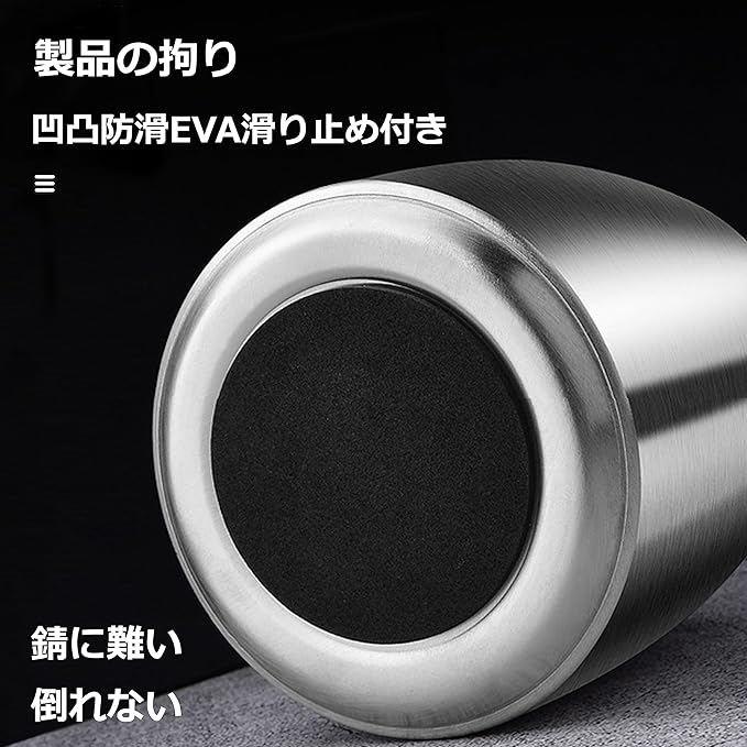 EX-SPACE Ashtray with Lid, Stainless Steel, Large Capacity, Easy to Clean, Windproof, Odor Resistant, Seal, Insulated Pad Included, Outdoor, Silver - NewNest Australia