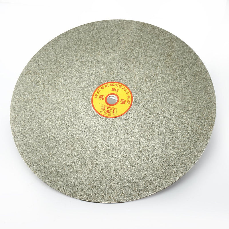 uxcell 250mm 10-inch Grit 120 Diamond Coated Flat Lap Disk Wheel Grinding Sanding Disc 120 Grit