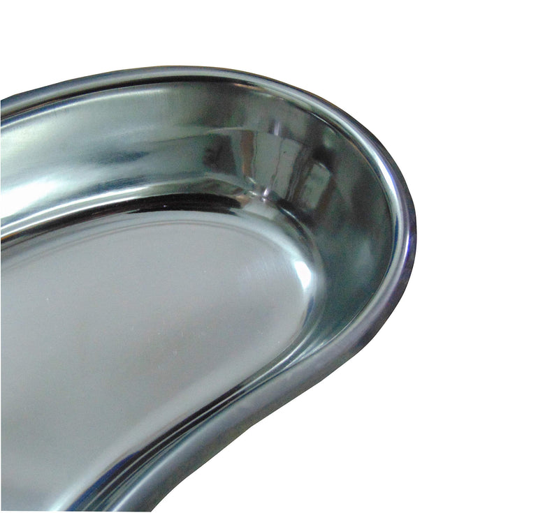 Bosky Stainless Steel Large Kidney Tray 12" inch Emesis Basin 40 oz Reusable Metal Kidney Bowl Dish for Solid dressings 12 x 4.8 x 2 inches 1.0