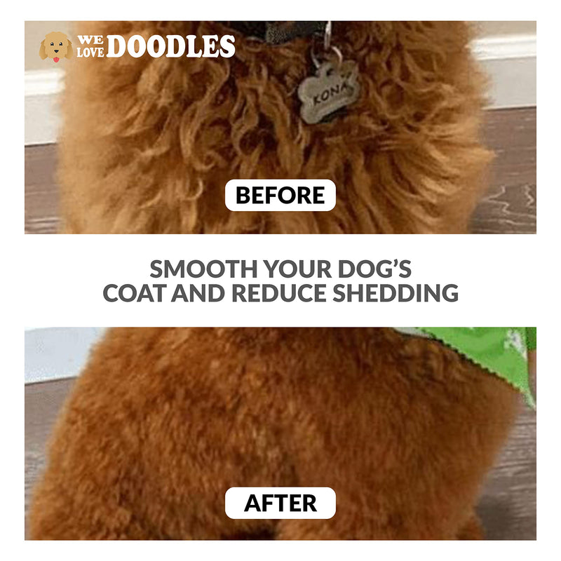 We Love Doodles Pin Brush for Dogs & Ocean Breeze Dog Detangler Spray Bundle - Goldendoodle Pin Brush & Detangler Spray Kit - Brush for Removing Loose Fur & Dematting Spray Made in USA - PawsPlanet Australia