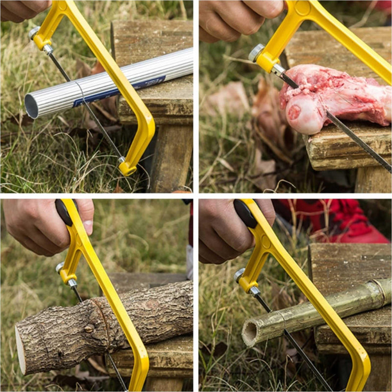 6 in. Mini Hacksaw & mitre Block Set - 150mm Extra Fine Cut Hack Saw with Bi-Metal Blade Mini Hacksaw Set