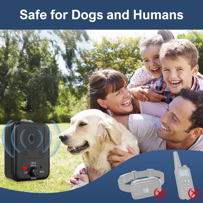 Handheld Ultrasonic Pet Trainer, Battery Powered Bark Control Device for Dogs