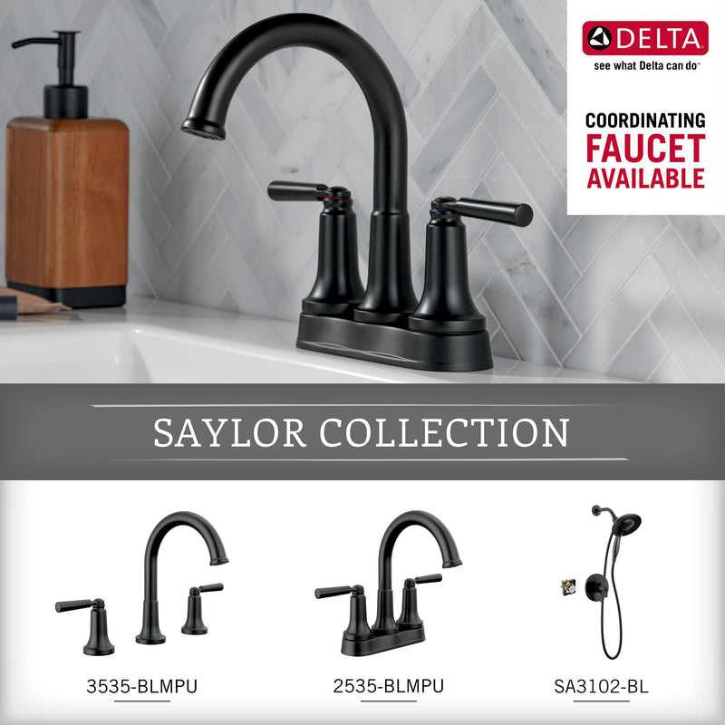Delta 73518-BL Saylor Hardware bar, Matte Black 18 Inch Single