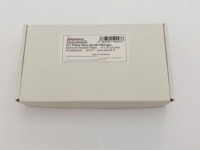 TLC Plates Aluminum Backed Silica Gel 60 F254 10cm x 20cm 24/Box AAdvance Instruments