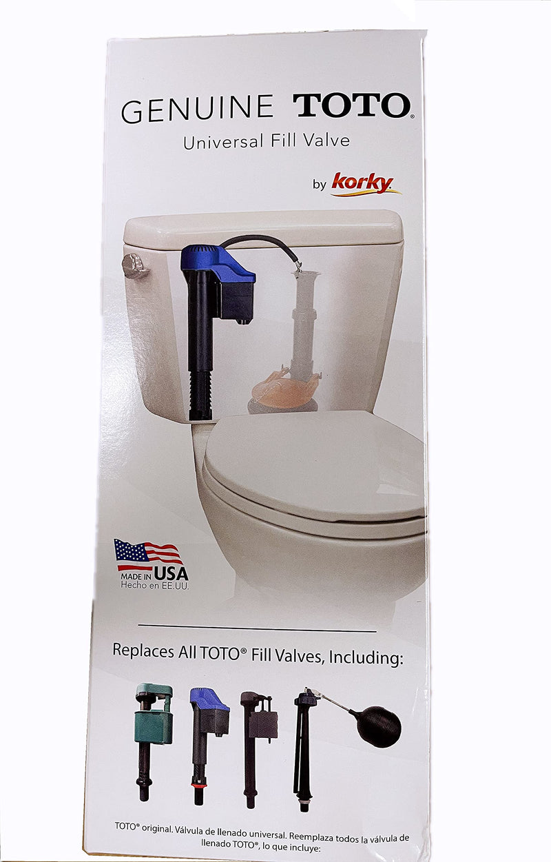 Genuine TOTO USA Made Korky 528GT Blue Universal Toilet Fill Valve Replacement Assembly Repair Kit Inside Tank Parts,Replace TSU99A.X and All other TOTO Toilets (1) 1