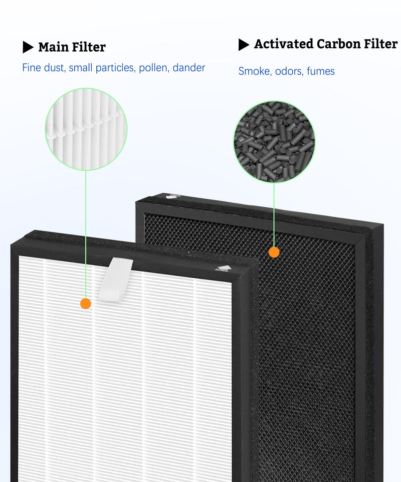 C3500 Replacement Filters Compatible with LUFTRUM C3500, 2 Counts