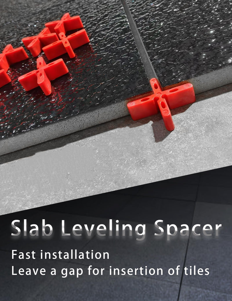 1/4 inch Width 5/8 inch Height Red Leveling Spacer Leveling Clips Outdoor Bricklaying Spacer Thick Slab Paver Garden Floor.