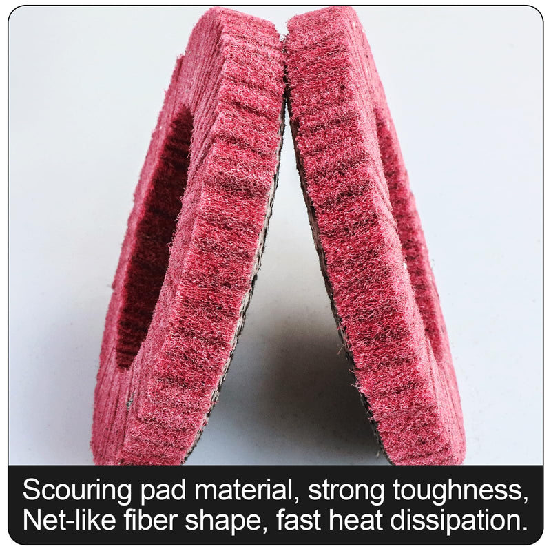 5Pcs 4.5" x 7/8" Nylon Fiber Flap Disc Polishing Grinding Wheel,Scouring pad Buffing Wheel for Angle Grinder, Polishing Tools (Grit 320) grit 320