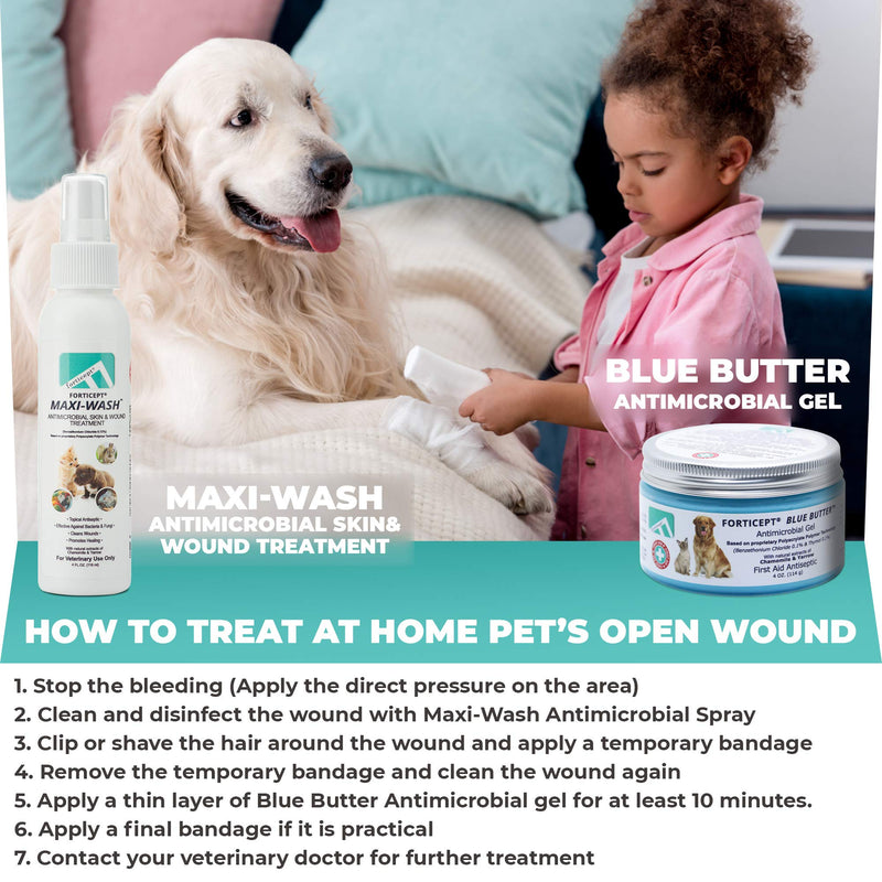 Blue Butter Hot Spot Trteatment Cream 4oz for Dogs and Ear Infection Treatment Drops 2oz for Dogs - PawsPlanet Australia