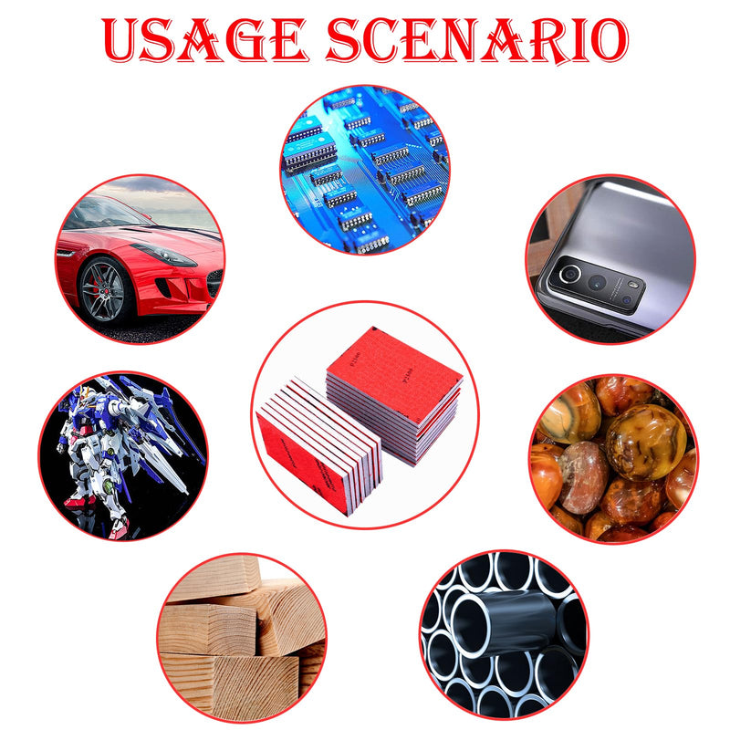 18 Pcs 320-2500 Grit Sanding Sponge, Ultra Fine Sanding Sponges Pads, Soft Foam Sand Block Wet Dry Sandpaper for Model Drywall Metal Wood Furniture Polishing 320-2500Grit