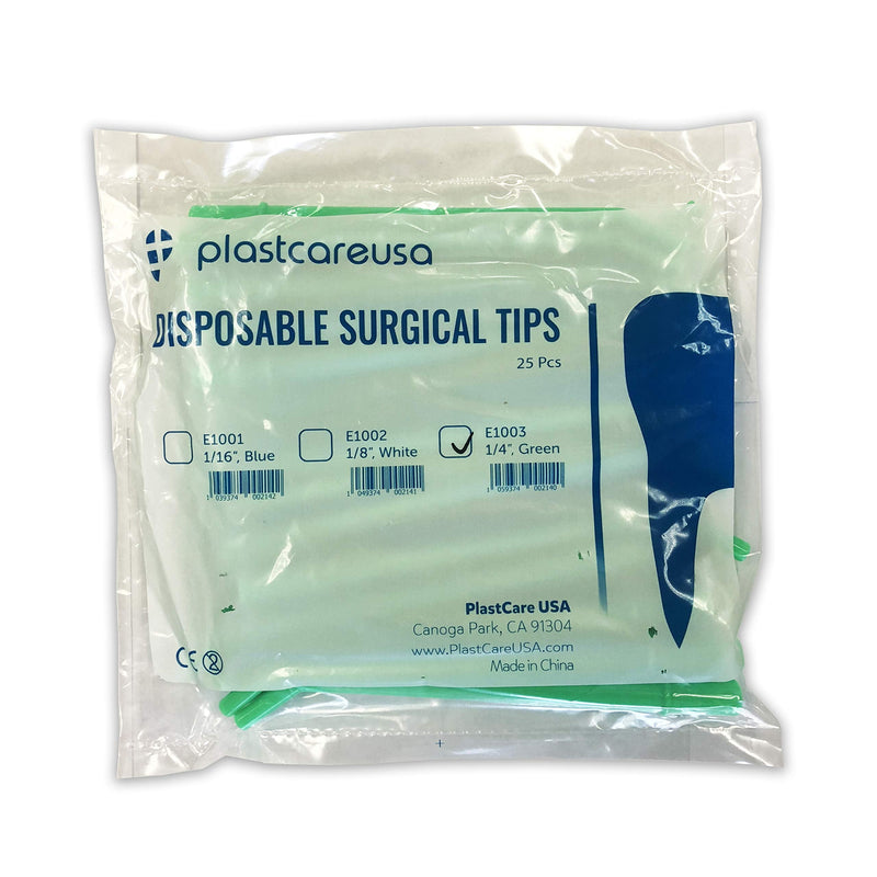 50 Dental Surgical Aspirator Aspirating Tips for 11mm Suction Holders (Large) 2 Bags of 25 Large