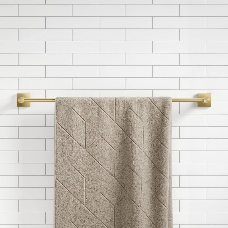 KRAUS Ventus 24-inch Bathroom Towel Bar, Brushed Gold Finish, KEA-17737BG