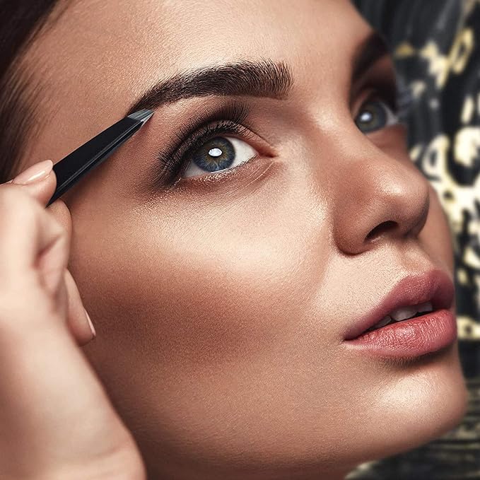 By Milly Tweezers, Precision at Angles, 100% Stainless Steel, Professional Craftsman Specifications, Long Seller Product, Eyebrows, Unwanted Hair, Tweezers, Non-Stress Hair Removal, Unisex, Unisex - NewNest Australia