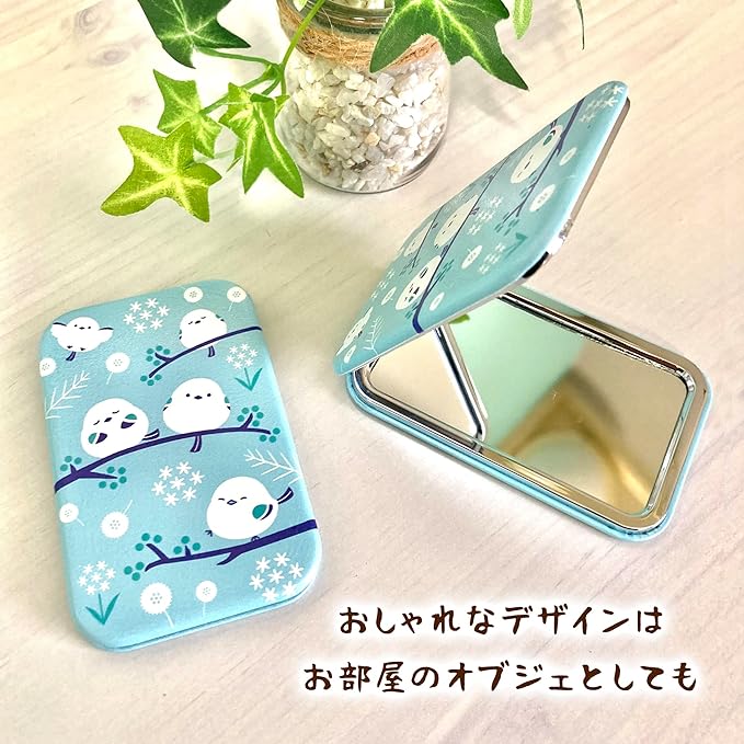 [Kinagani Shimaenaga] Compact Mirror, Hand Mirror, Portable, Folding Mirror, Hand Mirror, Cute, Character Shimaenaga Kotori (Round/1 Piece) - NewNest Australia