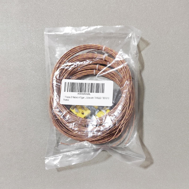 5pcs Pack High Accuracy K Type Mini-Connector Thermocouple Temperature Probe Sensor, 1 Meters Long Measure Range -50°C~482°C (-58°F~899°F) 1 M