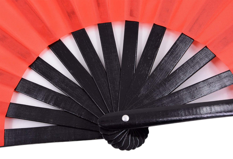 Large Folding Hand Fan Rave Fan, Red