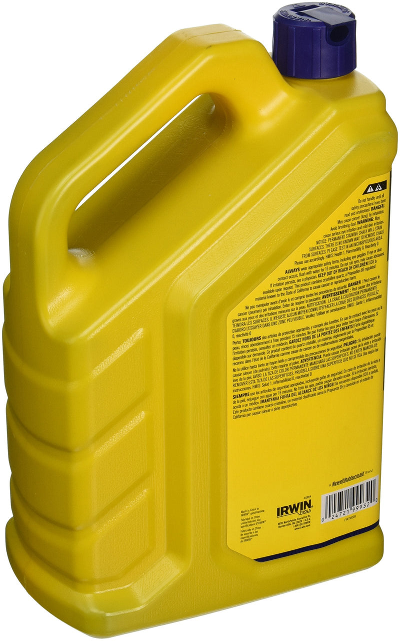 IRWIN Tools STRAIT-LINE Permanent Staining Marking Chalk, Indigo Blue, 4 lb (4935524) 1 Count (Pack of 1) - NewNest Australia