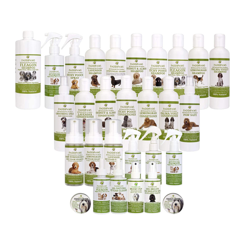 PADDIPAWS Fleagon Spot on - 100% Natural Flea Away Prevention Treatment for Dogs and Cats - Also protects against Mites, Lice and aids Tick Management - One Years Treatment - PawsPlanet Australia