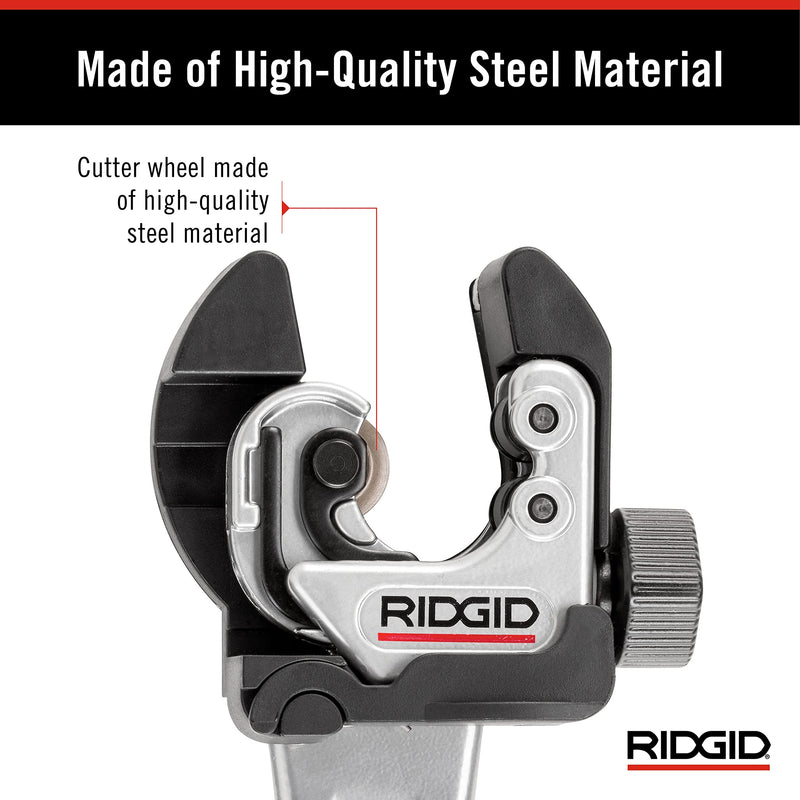 RIDGID 32573 Model 118 2-in-1 Close Quarters AUTOFEED 1/4" to 1-1/8" Metal Tubing Compact Cutter, Silver/Black 13 x 6.75 x 2 inches Pliers