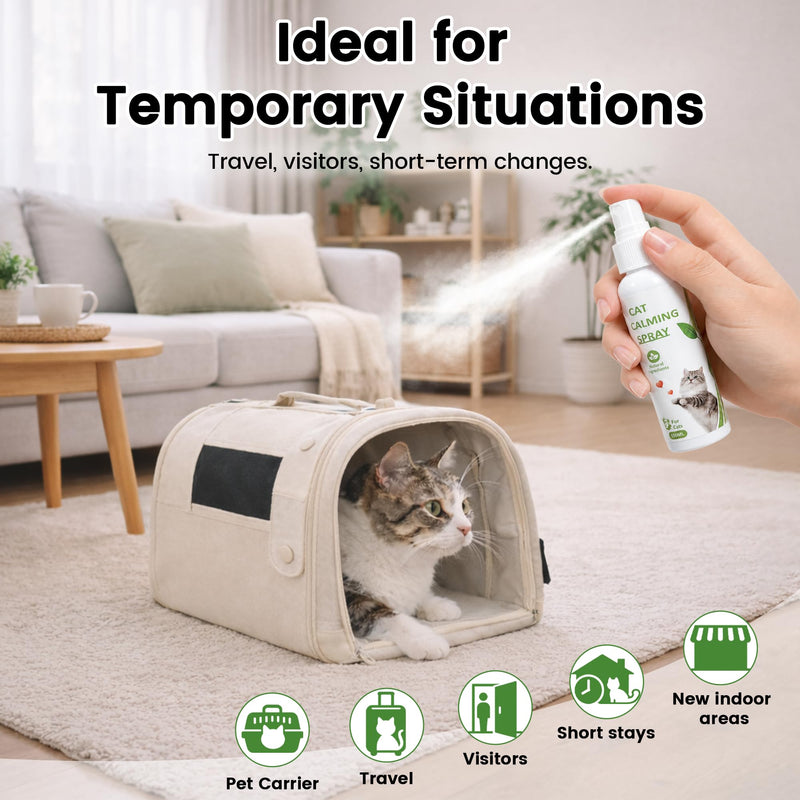 Cat Calming Pheromone Solutions – Diffuser Kit & Spray Options (Calming Spray – 1 Bottle)
