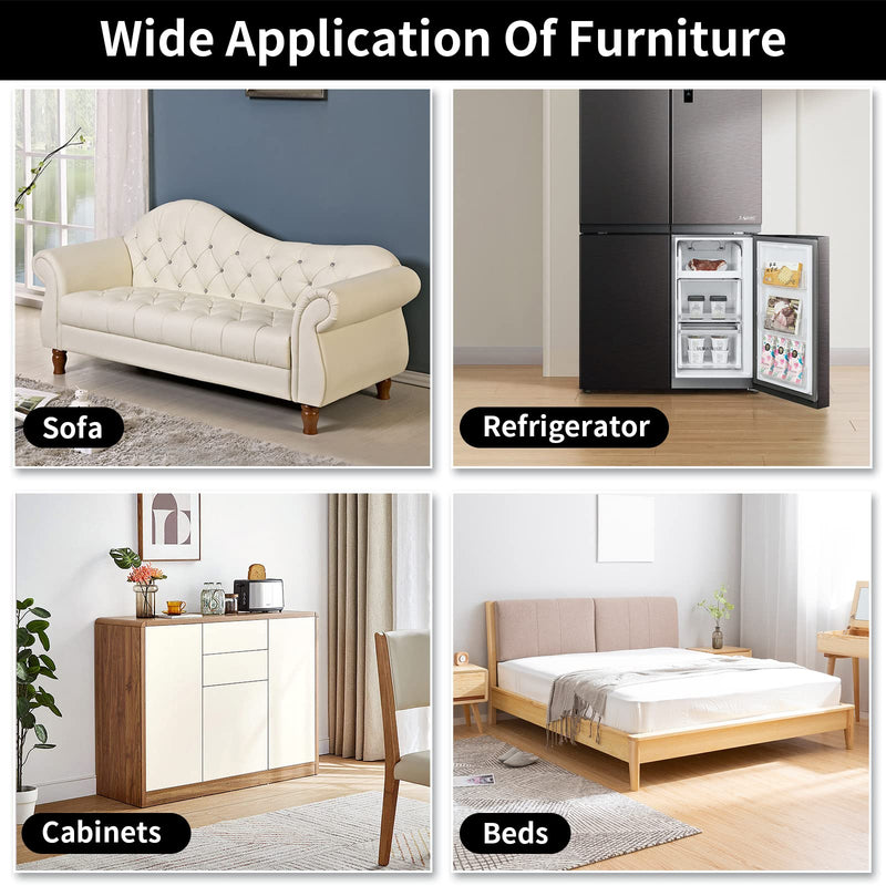 8 PCS 5" Square Felt Furniture Movers Sliders for Hardwood Floors, Reusable Felt Furniture Moving Pads, Sliders for Moving Heavy Bed Fridge Sofa Cabinet Couch, Move Item Easily and Quickly (Beige) Black 5" x 5" - NewNest Australia