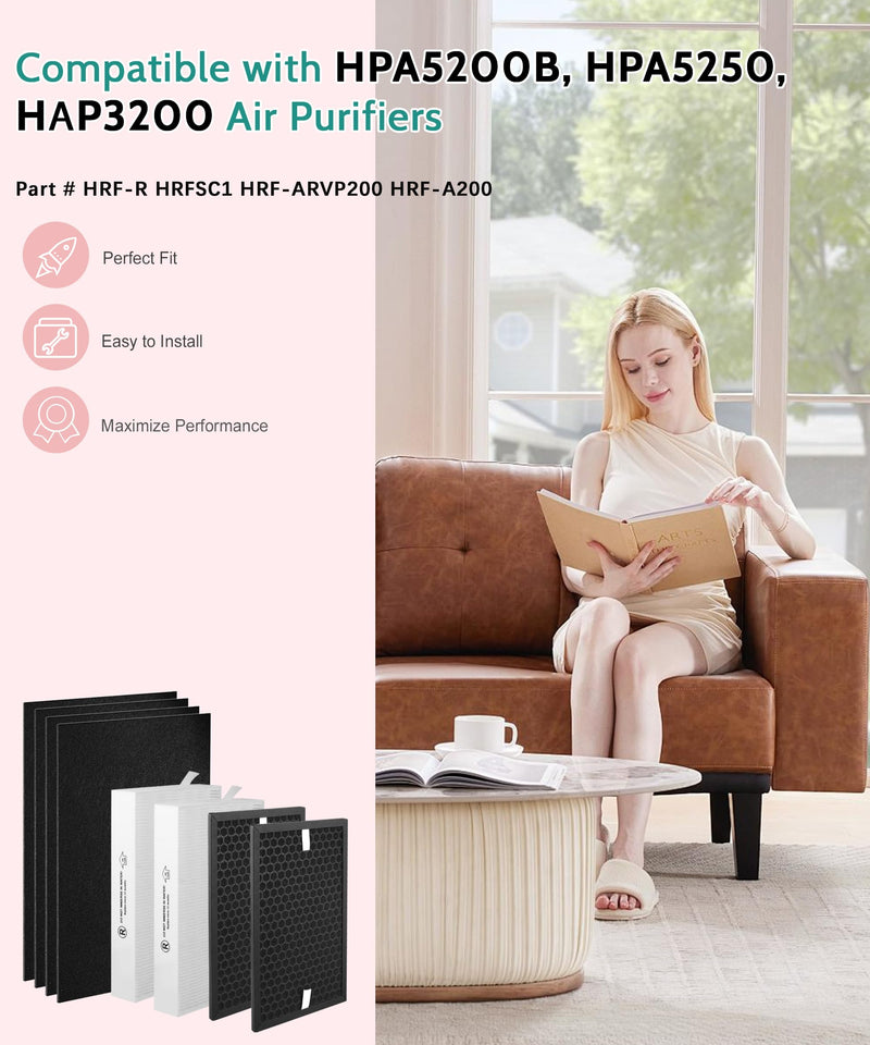 HPA5200B Replacement Filter for Honeywell Air Purifiers