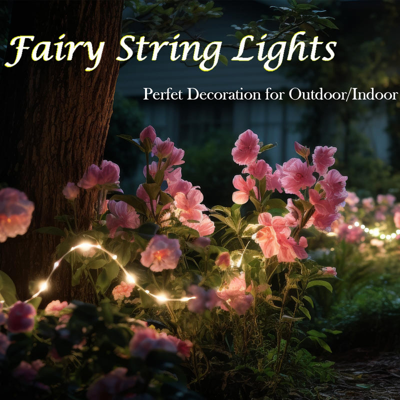 4 Pack Fairy Lights Battery Operated with Timer, Each 20FT 60LED Christmas String Lights Outdoor Indoor, Cuttable Battery Twinkle Lights for Bedroom Home Wedding DIY Christmas Decorations (Warm White) Warm White 4PK（60LED）