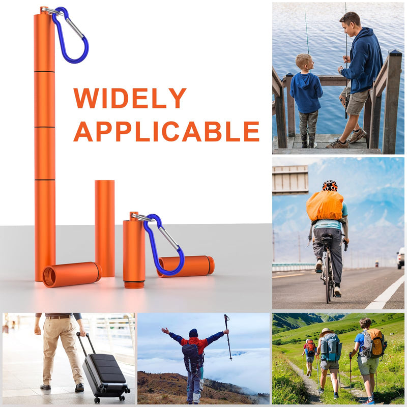 3 Pcs Electrode Rod Storage Tube,Ybenlld Welding Rod Holder,Portable Aluminum Welding Rod Container,Orange