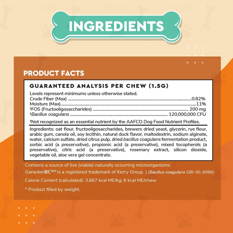 Omega Max Fish Oil Plus Probiotic Chews - for Dog Joint Health, Skin Moisture, Gut Health & Daily Wellness - Omega Max 16 Ounces - Probiotic 90 Chews - PawsPlanet Australia