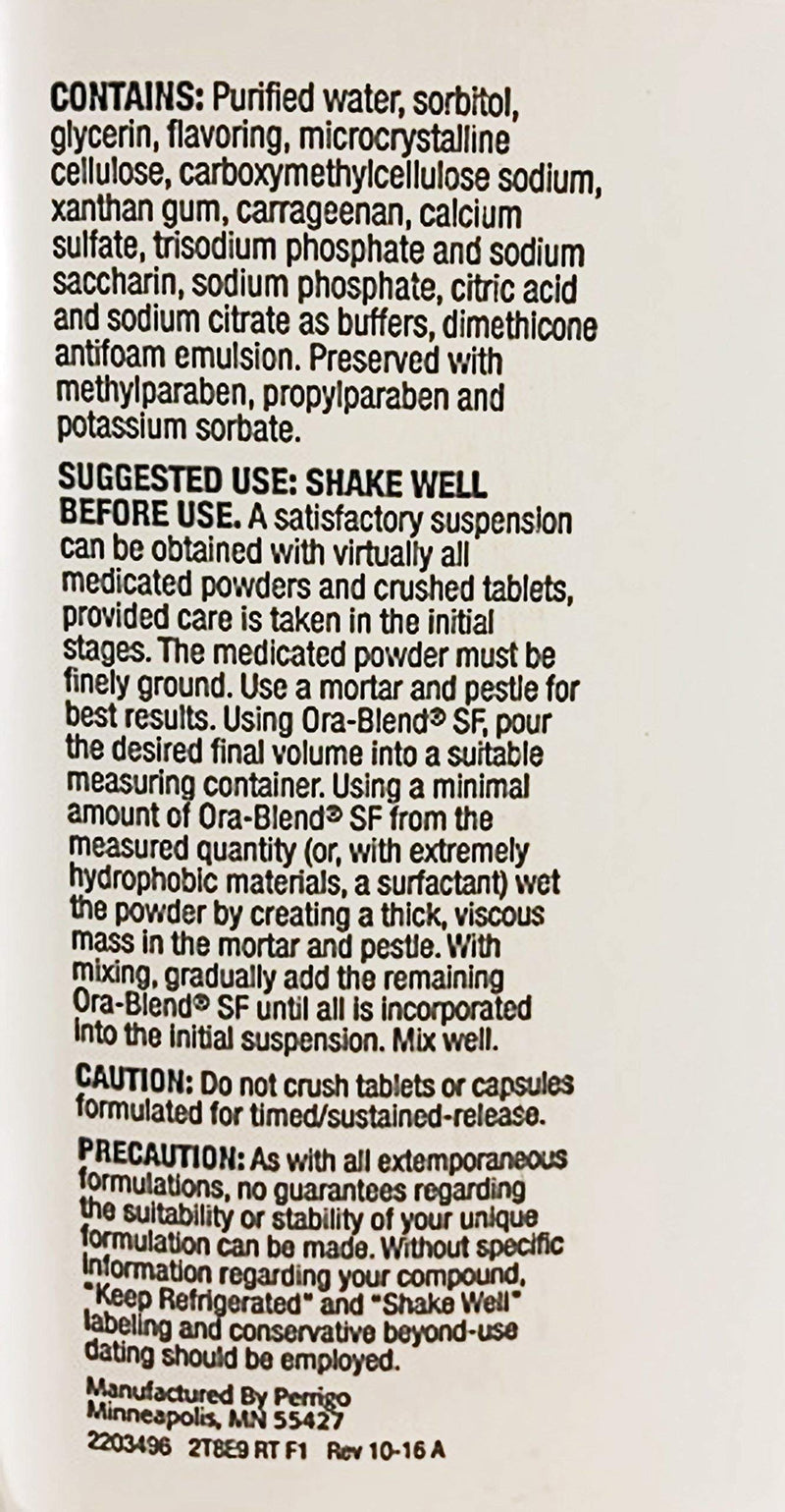 Ora-Blend SF (Sugar Free) Flavoring, 473mL bottle