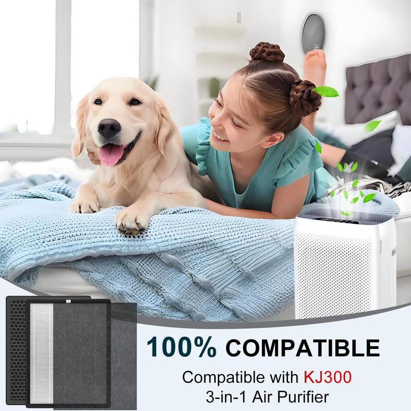 Replacement filter Compatible with VEWIOR KJ300/LUNINO K3 Air Purifier