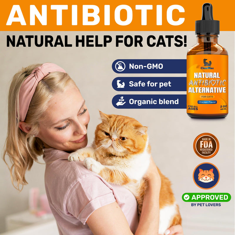 Antibiotics for Cats ◆ Cat Antibiotic ◆ Natural Antibiotics for Cats ◆ Cat Antibiotics ◆ Antibiotic for Cats ◆ Cat Multivitamin ◆ Pet Antibiotic ◆ 2 Oz 2 Fl Oz