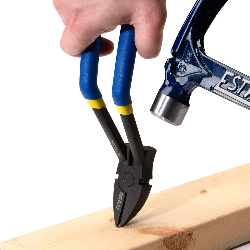 Estwing 8.5-Inch Heavy Duty Nail Hunter Brad, Nail and Staple Remover (42584) Blue; Yellow