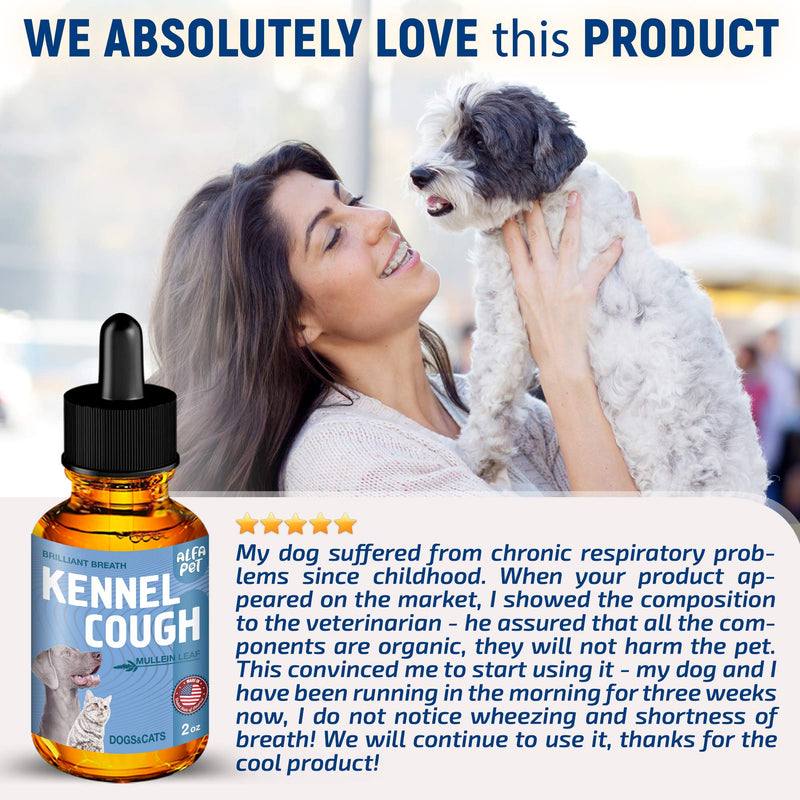 Dog Cough - Kennel Cough - Dog Allergy Relief - Supplements For Dogs & Cats Health - Allergy Relief Immune Supplement for Dogs - for Dry, Wet & Barkly Pet Cough - Suitable For All Sizes - PawsPlanet Australia