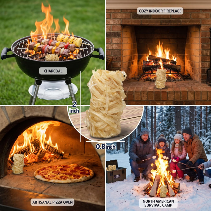Fire Starters,72 Pcs,Fire Starter for Campfire,Grill,Fireplace
