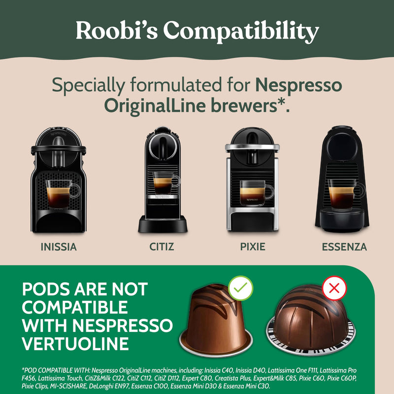Roobi Descaling and Cleaning Kit Compatible with Nespresso Originaline. Includes 1 Bottle of Descaling Solution, 12 Cleaning Tablets and 1 Reusable Pod. Carbon Neutral. 1 Year Supply. Descaling & Cleaning Kit