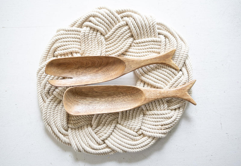 Boston International Sailors Knot Rope Trivet. Large 12" Large 12"