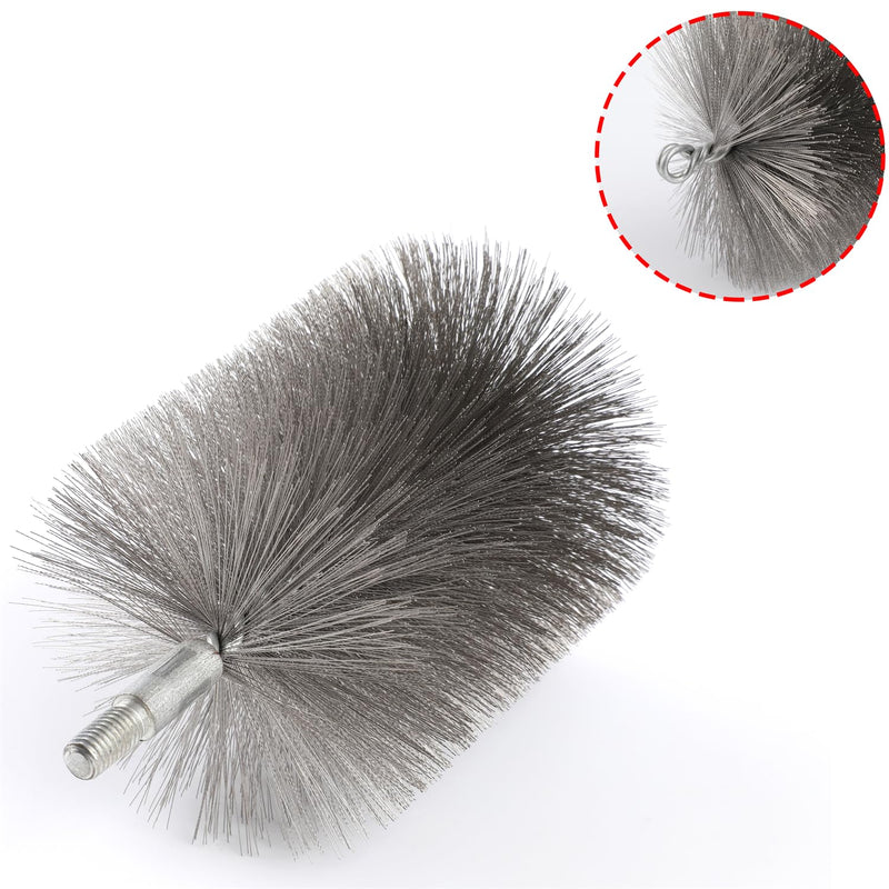 50 in Tent Wood Burning Stove Pipe Cleaning Brush Stainless Steel Bristles 2.5IN