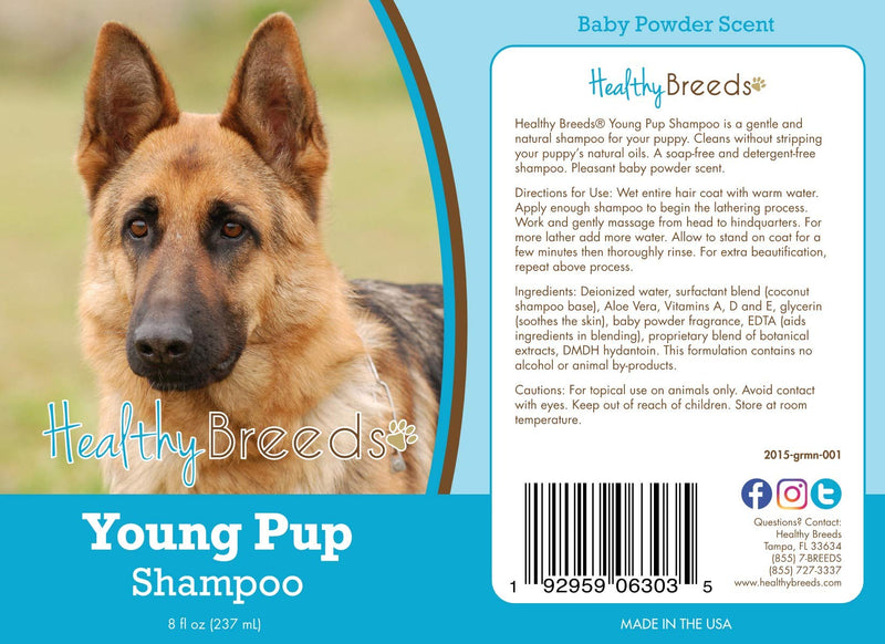 Healthy Breeds German Shepherd Young Pup Shampoo 8 oz - PawsPlanet Australia