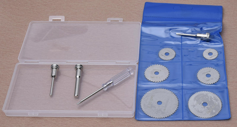 8Pcs Rotary Drill Saw Blades, Steel Saw Disc Wheel Cutting Blades with 1/8" Straight Shank Mandrel for Dremel Fordom Drills Rotary Tools (Power tools are not included)